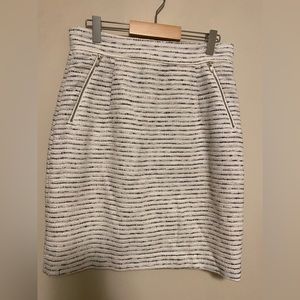 H&M High Waisted Back Zip Skirt